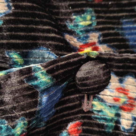 NWOT ANTHROPOLOGIE ett:twa Blooming Blazer Floral Velvet Size 12 - Picture 7 of 14